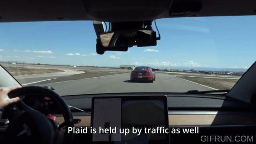 A Battle of Momentum vs Power on Track: Tesla Model 3 Short Range vs Model S Plaid